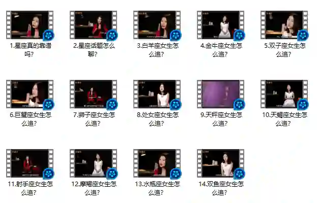 坏男孩学院 星座大师《12星座追女生秘籍》-九觉情感社