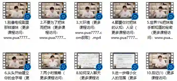 浪迹《情敌攻略视频课》+《情敌手册书》-九觉情感社