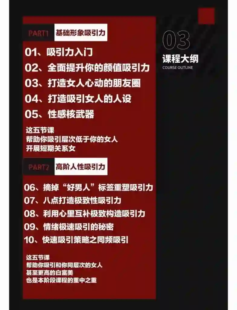 子轩老师打造男性吸引力1.0-九觉情感社