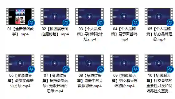 男哥内核3.0-恋爱情商提升 初级课程-九觉情感社