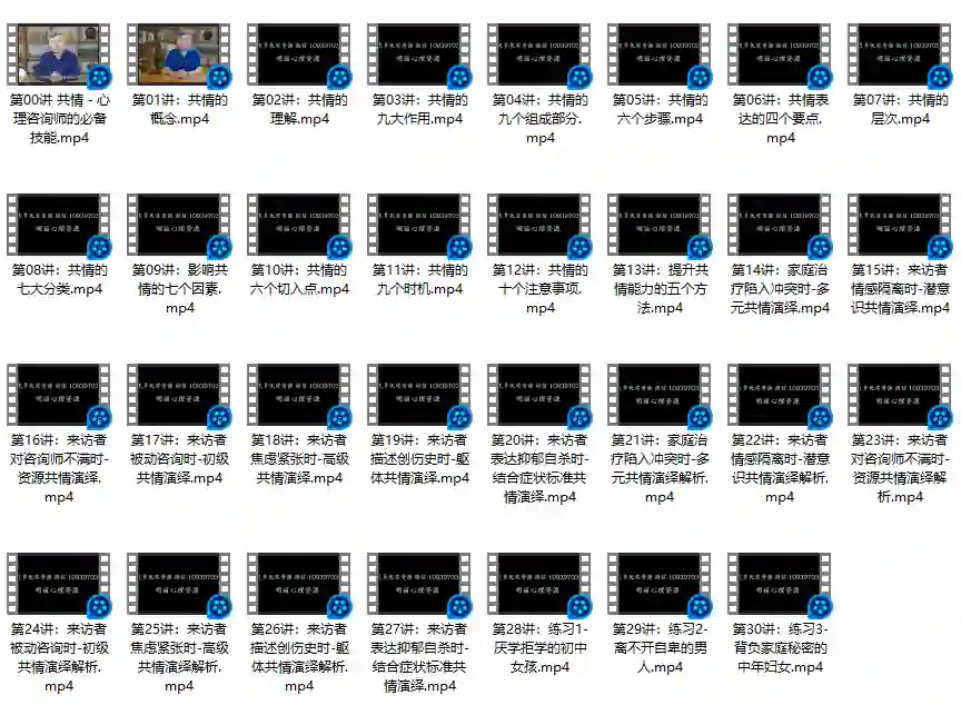 【完结】共情技能30讲-九觉情感社