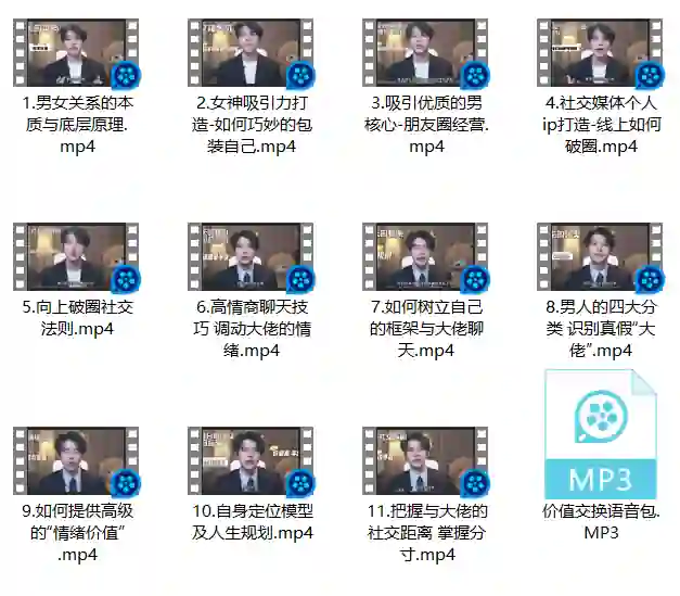 梵公子 情绪价值核心课【向上社交破圈升思维】-九觉情感社